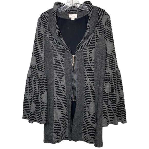 Kamana Sweaters - Gray Goth Cardigan